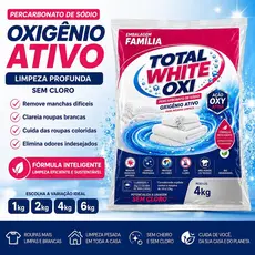Percarbonato de Sódio Puro Oxigênio Ativo Tira Manchas Sem Cloro Alvejante para Roupas e Limpeza Pesada