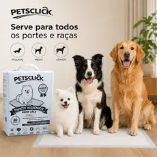 Tapete Higiênico Petsclick 30 Unidades 60x90 Para Cães Pet Branco