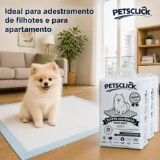 Tapete Higiênico Petsclick 30 Unidades 60x60 Para Cães Pet Branco