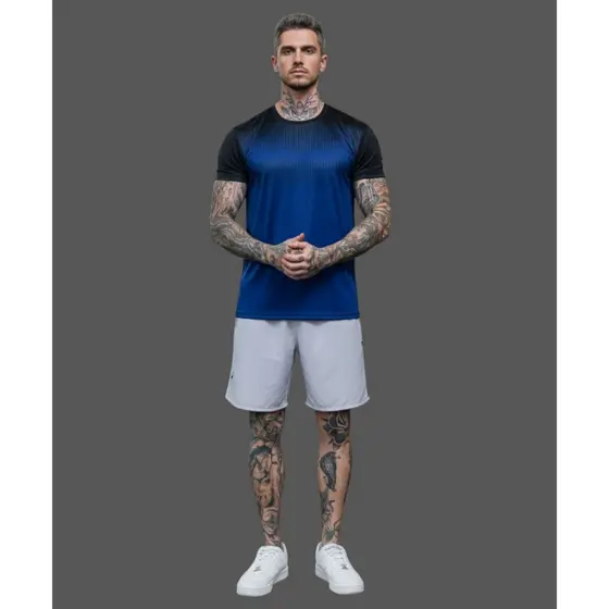 Camisa Masculina Dryfit em Poliéster - Tamanho M ao G3 Cores para Academia Exercícios Futebol Corrida Ciclismo Treino