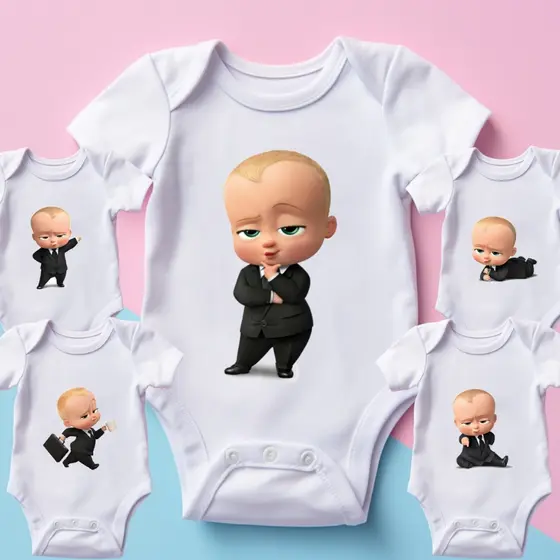 Body Infantil para bebê com Tema Poderoso Chefinho
