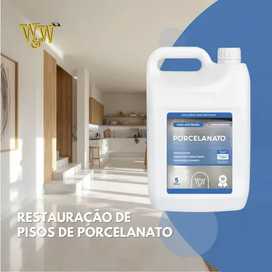 W&w Cera Resistente Piso Frio Acetinada 5 Litros