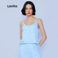 Lovito Conjunto de Pijama Calça Comprida Feminino PJB1011BRL1041