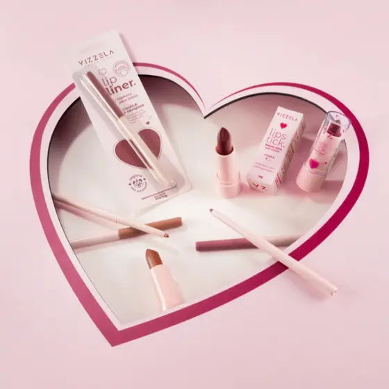 Lapiseira Contorno Lipliner Retrátil Make Alta Pigmentação Vegano Original Vizzela