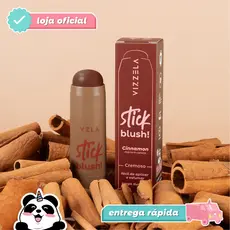 Blush Bastão Stick Cinnamon Canela Marrom Bastão Original Vegano Vizzela
