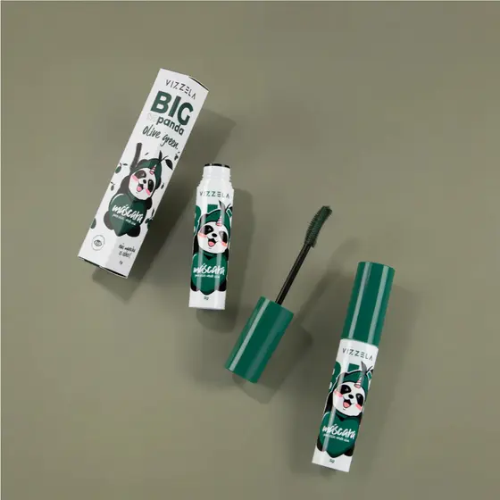 Máscara Cílios Big No Panda Olive Green Verde OIiva Original Vegano Vizzela