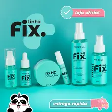 Linha Fix Vizzela Real Fix Gotas Fix + Hd Powder + Gel Fixador + Primer Original Vizzela