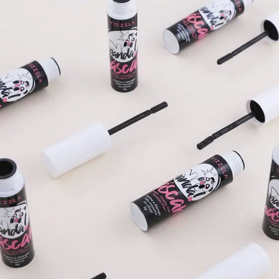 Máscara Para Cílios No Panda Preta Peel Off Vegano Original Vizzela