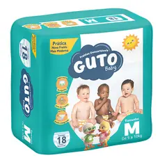 Fralda Guto Baby Prática M 18 Unidades