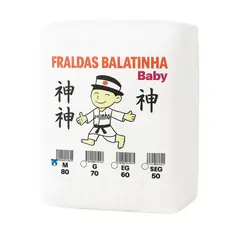 Fraldas Segunda Linha Infantil Mega M 80 Unidades