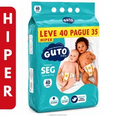 Fralda Guto Baby Hiper SEG 40 Unidades