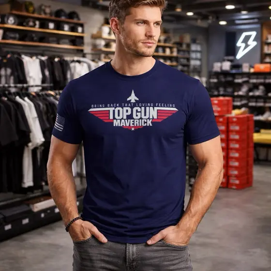 CAMISETA MASCULINA RETRÔ STREETWEAR TOP GUN MAVERICK 100% ALGODÃO PREMIUM RESISTENTE ESTAMPA LEVE CONFORTÁVEL ENVIO 24H