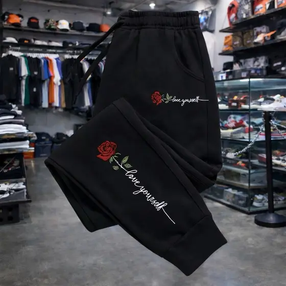 CALÇA DE MOLETOM FEMININA ESTAMPADA CAIMENTO PERFEITO VÁRIAS CORES IDEAL PARA ACADEMIA CORRID DIA A DIA CONFORTÁVEL