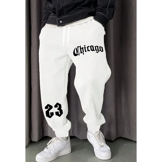 Calça Moletom Jogger Streetwear Chicago 23 Confortável Envio Rápido Pronta entrega