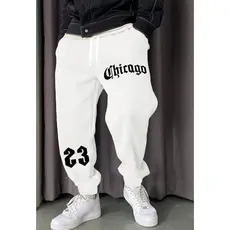 Calça Moletom Jogger Streetwear Chicago 23 Confortável Envio Rápido Pronta entrega