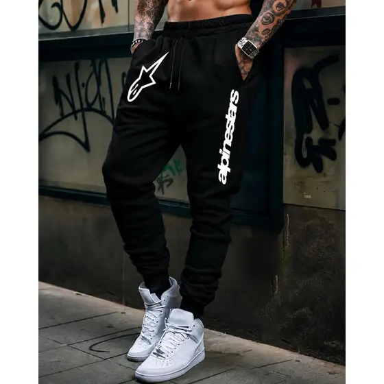 CALÇA DE MOLETOM ALPINESTAR CASUAL ESTILOSA MASCULINA FLANELADA 100% ALGODÃO VÁRIAS CORES CAIMENTO PERFEITO LANÇAMENTO
