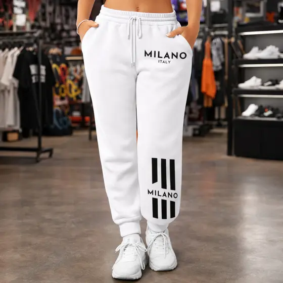 CALÇA DE MOLETOM FEMININA ESTILOSA GRINGA MILANO FLANELADA CAIMENTO PERFEITO CORPO 100% ALGODÃO LANÇAMENTO