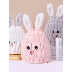 Touca de secagem de cabelo infantil, toalha Super absorvente de secagem rápida para meninas, lenço fofo para banho de be