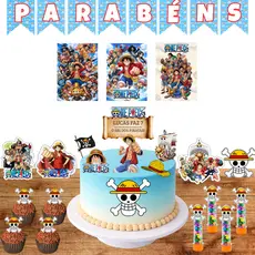 Kit Festa do One Piece Personalizado com Nome e Idade