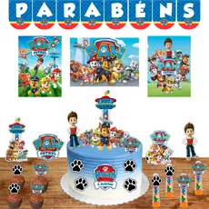 Kit Festa Patrulha Canina Personalizado com Nome e Idade