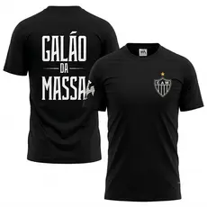 Camiseta Atletico Masculina Time Mineiro Confortável Camisa Básica Galo da Massa Torcedor Fanatico Blusa de Time Galo