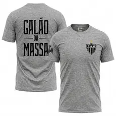 Camiseta de Time Mineiro Masculina Confortável Camisa de Time Atletico Galo Doido Torcida Organizada Galo da Massa