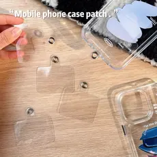 Kit de 2/5/10/20/40 Unidades Suporte Para Cordão Telefone Celular Almofada De TPU Transparente
