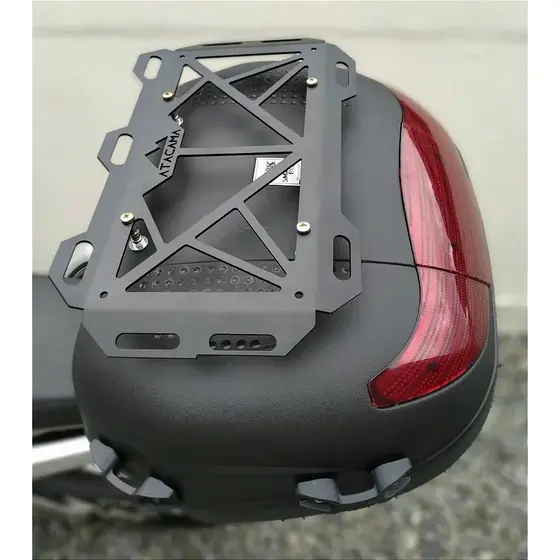 Grelha baú de moto ATACAMA modelo grande 45x26cm para baús 45L 52L bagageiro universal para bauleto