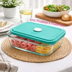 Pote de vidro Com Tampa Marinex 750 ml.
