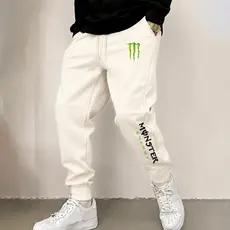 Calça moletom em algodão frio treino slim fitness monster green arte exclusiva energetic