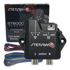 Conversor Adaptador De Fio Para Rca Stetsom St6000 Automotivo Possui Aterramento e Blindagem
