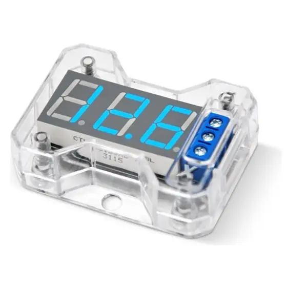 Voltímetro Expert Vex-1 Automotivo VEX 1.0 Mede Tensão 5v a 16,5v