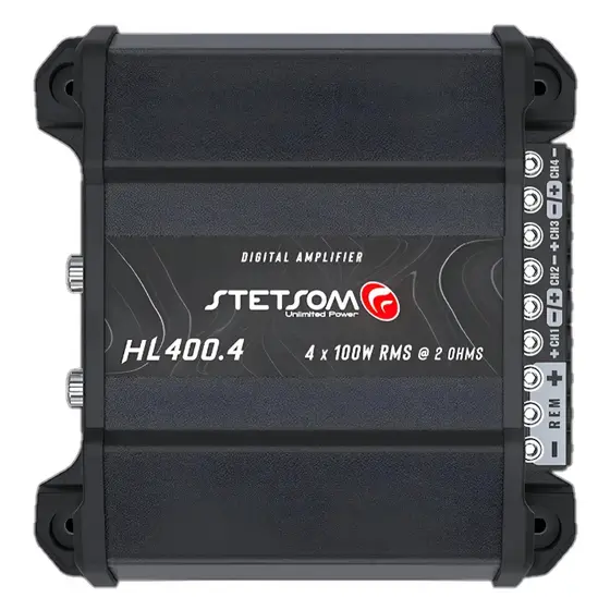Módulo Amplificador Stetsom Hl400.4 400w 4 Canais 2 Ohms High Line
