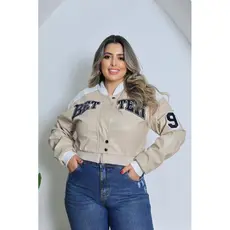 Jaqueta Better Plus Size | Modelo Bomber | Couro Sintético Premium