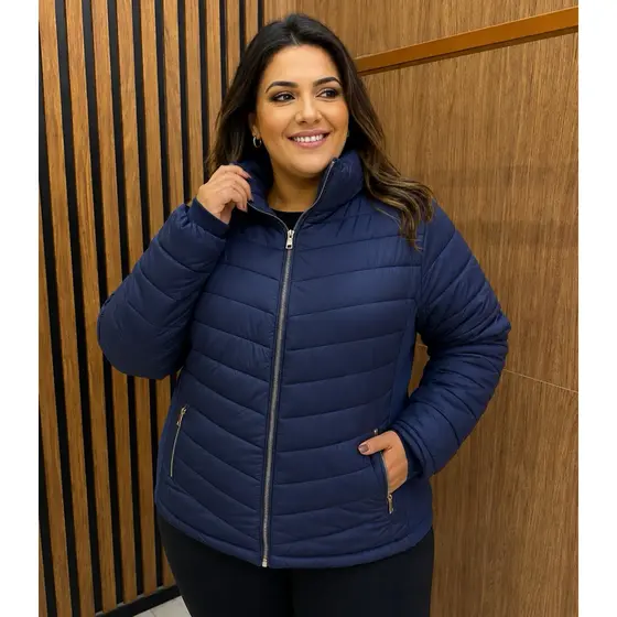 Jaqueta Feminina Plus Size Básica | Confortável