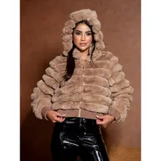 Jaqueta de Pelucia Feminina Teddy Bomber | Estilosa e confortável