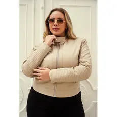 Jaqueta Feminina Plus Size | Couro Sintetio | Outono/ Inverno
