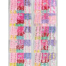 ANA1108 de Laços Infantil pequenos de bico de pato com desenhos de silicone para Cabelo Infantil5.5cm