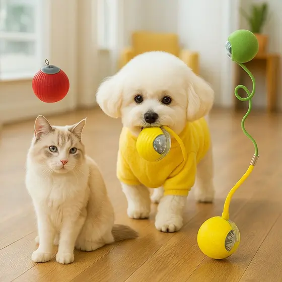 Brinquedo Inteligente para Pets – Luz LED + Movimento Automático