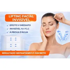 Adesivo Lifting Facial Invisível Efeito V Instantâneo Fita Lifting Facial À Prova D’Água kit 40 unid
