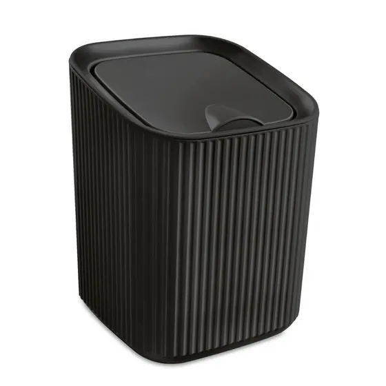 Lixeira Pequena para Pia com Tampa 1,25L | Compacta para Bancada e Lavabo