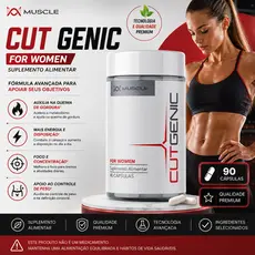 Suplemento Cutgenic For Women Muscle 90 Cápsulas Sem Sabor