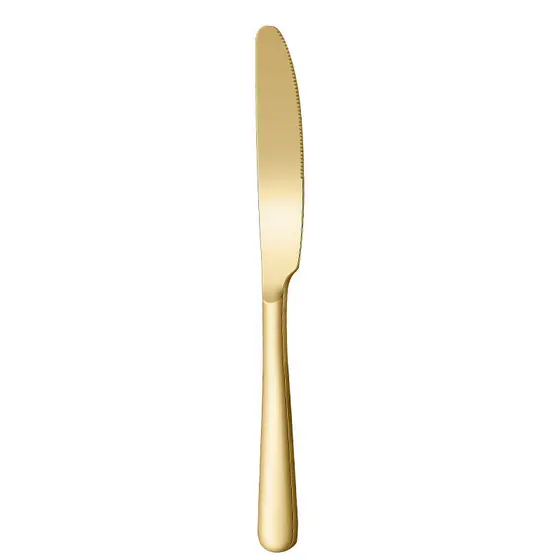 30 Pcs Faca Churrasco Ouro Corte Suave Eficiente Cabo Antiaderente