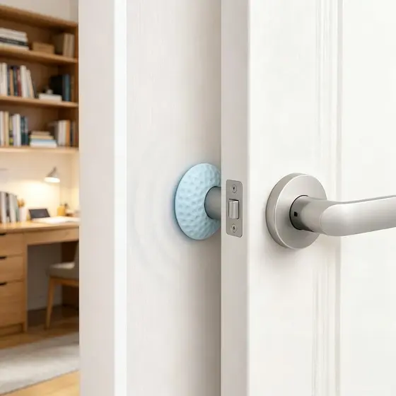 5 peças de silicone de proteção contra paredes, colante anti-ruído para portas de impacto