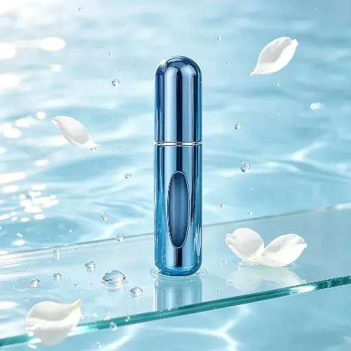 1/3/4 Pcs  Frasco Perfume Azul Profundo Calmante Escuro Proteção Luz Encher Fácil Viagem Prático