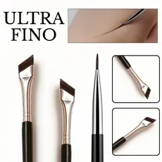 Pincel Chanfrado UltraFino para Delineador e Sobrancelhas – Precisão, Detalhes, Sombra e Definição