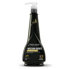 Máscara Quente Raiz Latina 1L Profissional Hidratação Profunda Nutrição Instantânea Reconstrução Capilar Anti Frizz