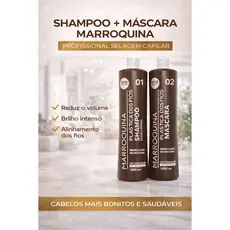 Shampoo Antirresíduos Marroquina 1L – Limpeza Profunda Profissional