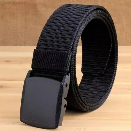 Wide Nylon Military Belt with Unisex Buckle, Quick Release, Durable, Versatile fashion Accessory