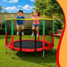 PULA PULA INFANTIL CAMA ELASTICA 140 CM TRAMPOLIM BRINQUEDO COMPACTO